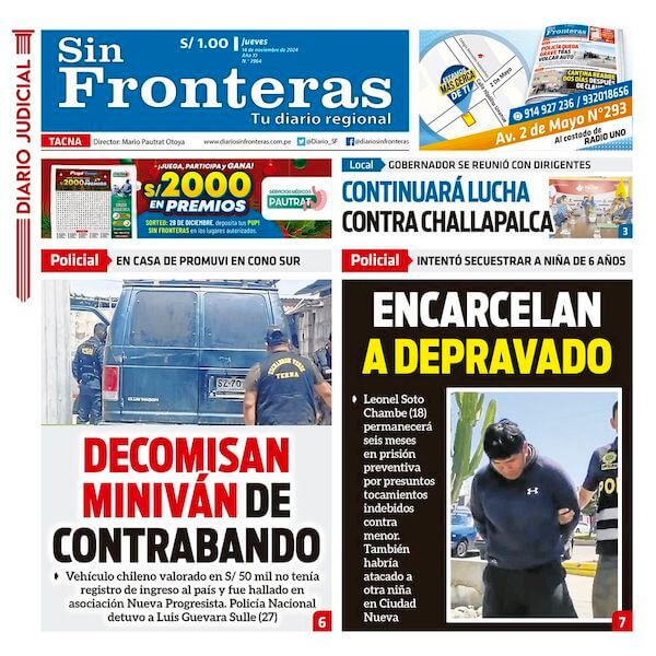 DIARIO SIN FRONTERAS TACNA