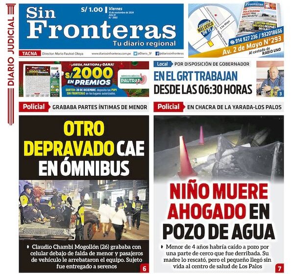 DIARIO SIN FRONTERAS TACNA