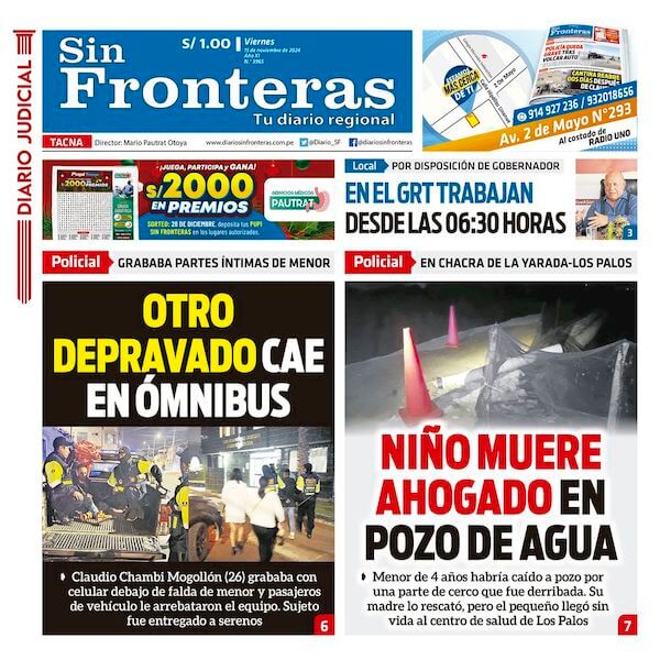 DIARIO SIN FRONTERAS TACNA