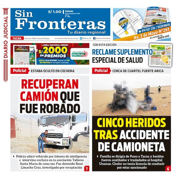 DIARIO SIN FRONTERAS TACNA