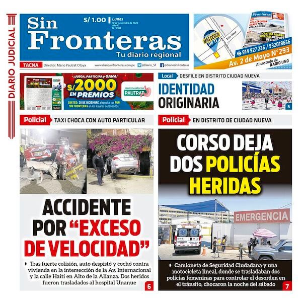 DIARIO SIN FRONTERAS TACNA