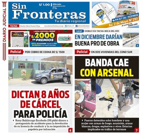 DIARIO SIN FRONTERAS TACNA