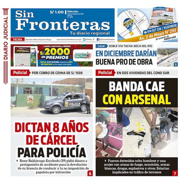 DIARIO SIN FRONTERAS TACNA