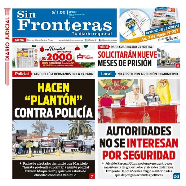 DIARIO SIN FRONTERAS TACNA