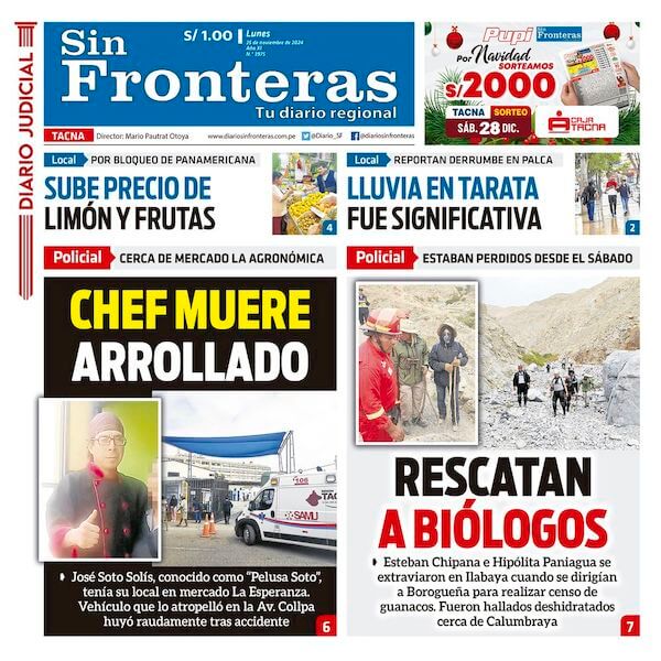 DIARIO SIN FRONTERAS TACNA