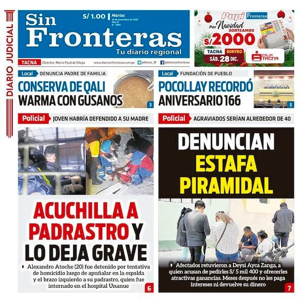 DIARIO SIN FRONTERAS TACNA