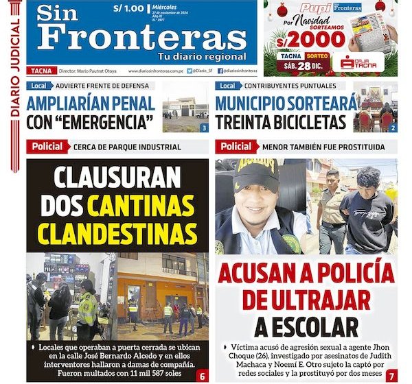 DIARIO SIN FRONTERAS TACNA