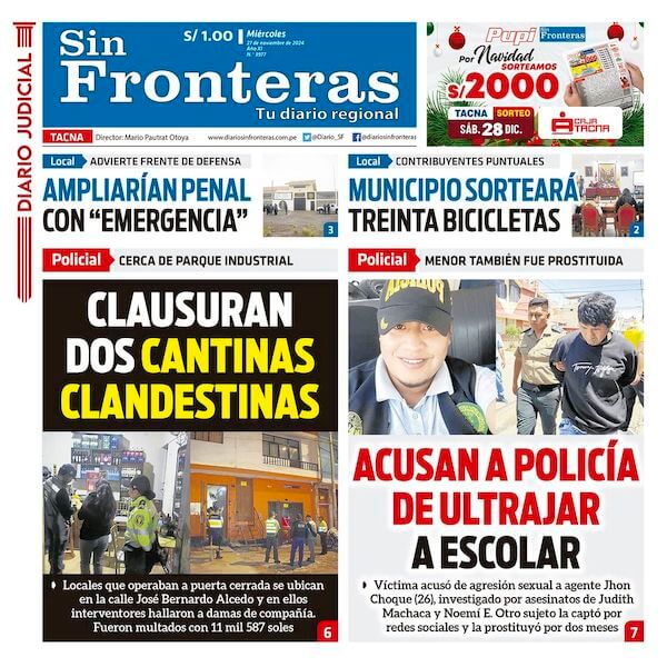 DIARIO SIN FRONTERAS TACNA