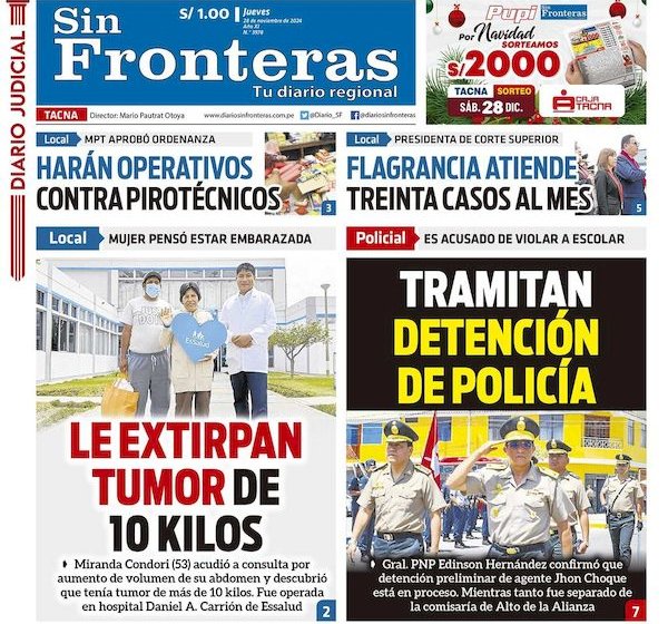 DIARIO SIN FRONTERAS TACNA