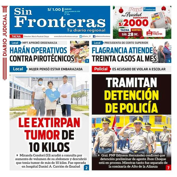 DIARIO SIN FRONTERAS TACNA