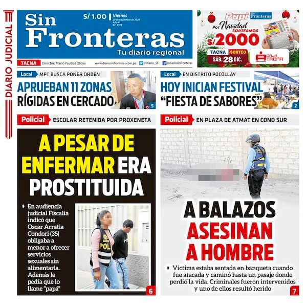 DIARIO SIN FRONTERAS TACNA