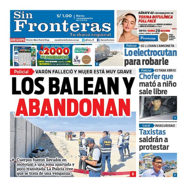 DIARIO SIN FRONTERAS AREQUIPA