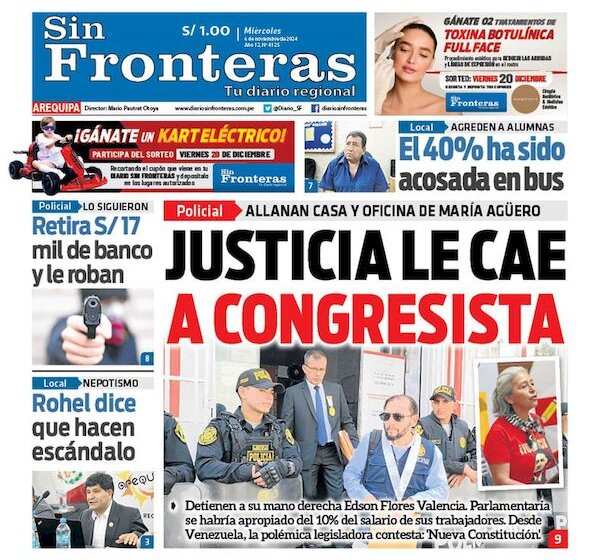  DIARIO SIN FRONTERAS AREQUIPA 06112024