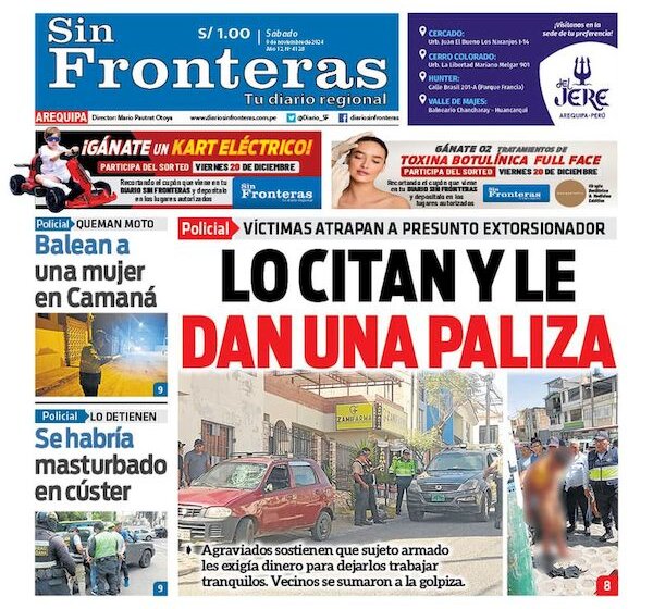  DIARIO SIN FRONTERAS AREQUIPA 09112024