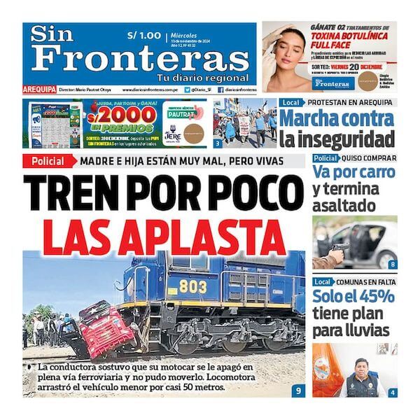 DIARIO SIN FRONTERAS AREQUIPA