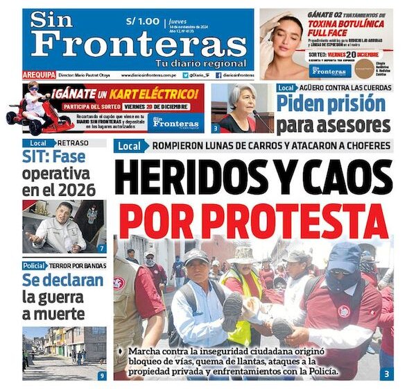 DIARIO SIN FRONTERAS AREQUIPA