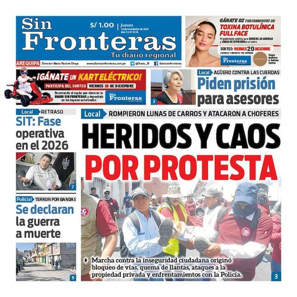 DIARIO SIN FRONTERAS AREQUIPA