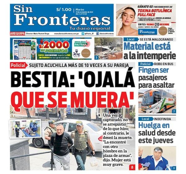 DIARIO SIN FRONTERAS AREQUIPA