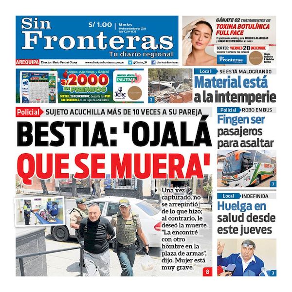 DIARIO SIN FRONTERAS AREQUIPA