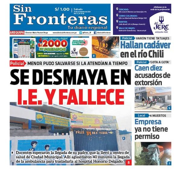 DIARIO SIN FRONTERAS AREQUIPA