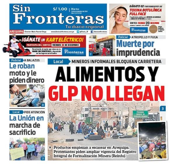 DIARIO SIN FRONTERAS AREQUIPA