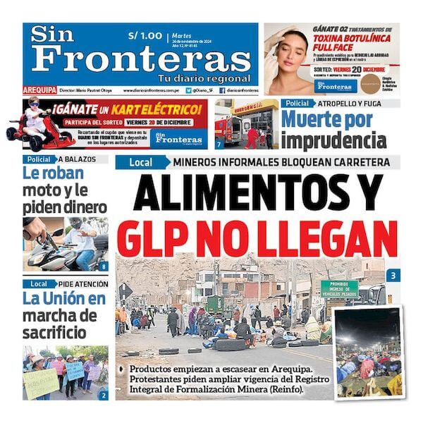 DIARIO SIN FRONTERAS AREQUIPA