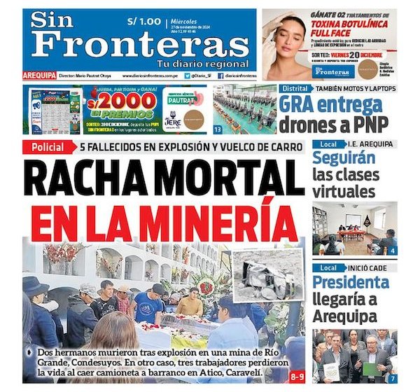  DIARIO SIN FRONTERAS AREQUIPA 27112024