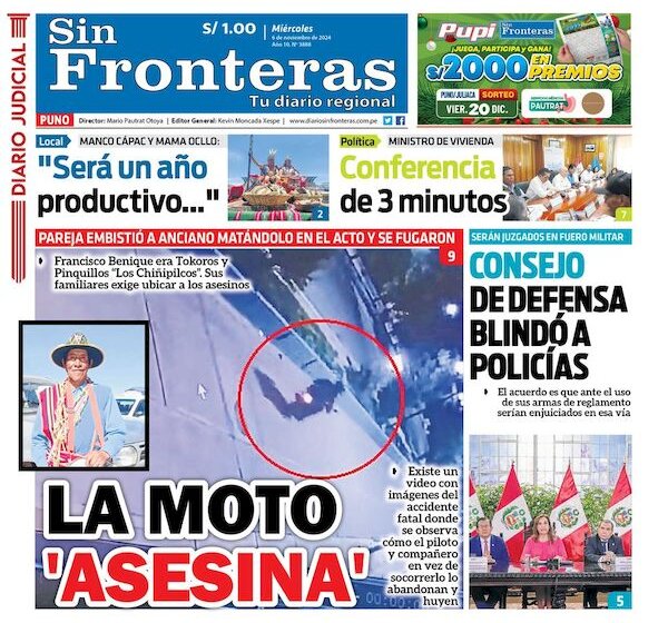  DIARIO SIN FRONTERAS PUNO 06112024