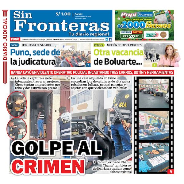 DIARIO SIN FRONTERAS PUNO