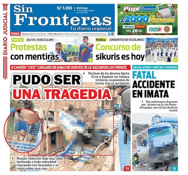 DIARIO SIN FRONTERAS AREQUIPA