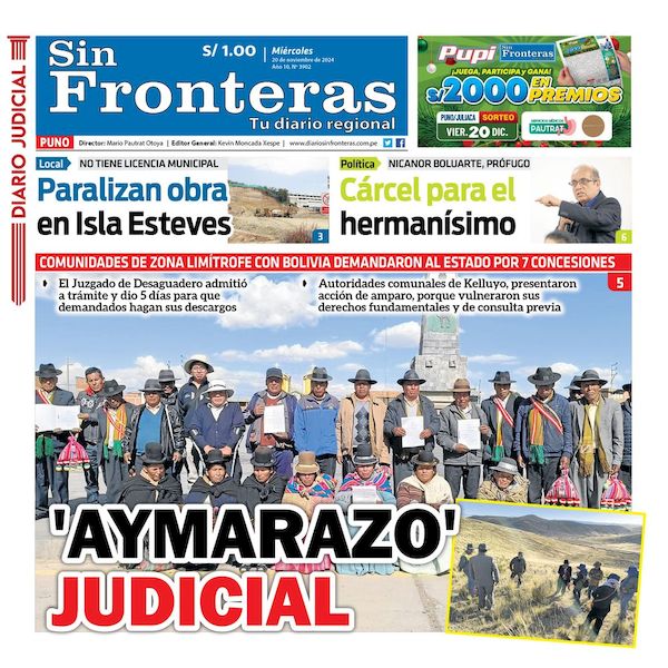 DIARIO SIN FRONTERAS PUNO