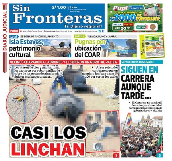 DIARIO SIN FRONTERAS PUNO