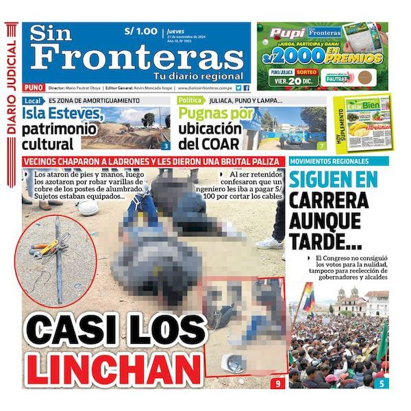 DIARIO SIN FRONTERAS PUNO