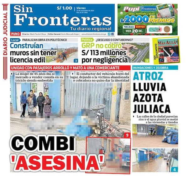 DIARIO SIN FRONTERAS PUNO