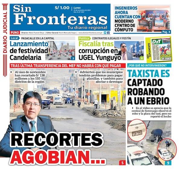 DIARIO SIN FRONTERAS PUNO