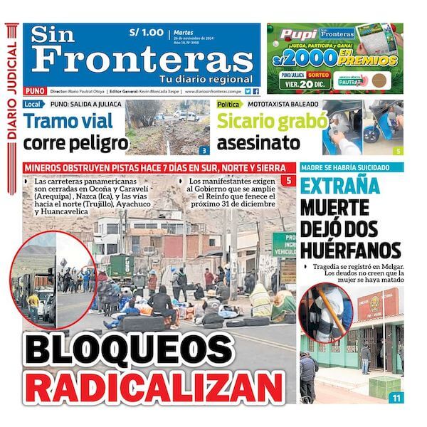 DIARIO SIN FRONTERAS PUNO