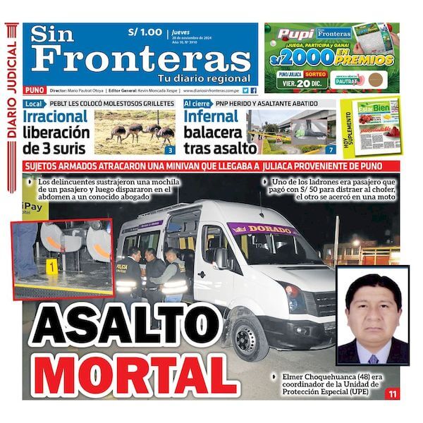 DIARIO SIN FRONTERAS PUNO