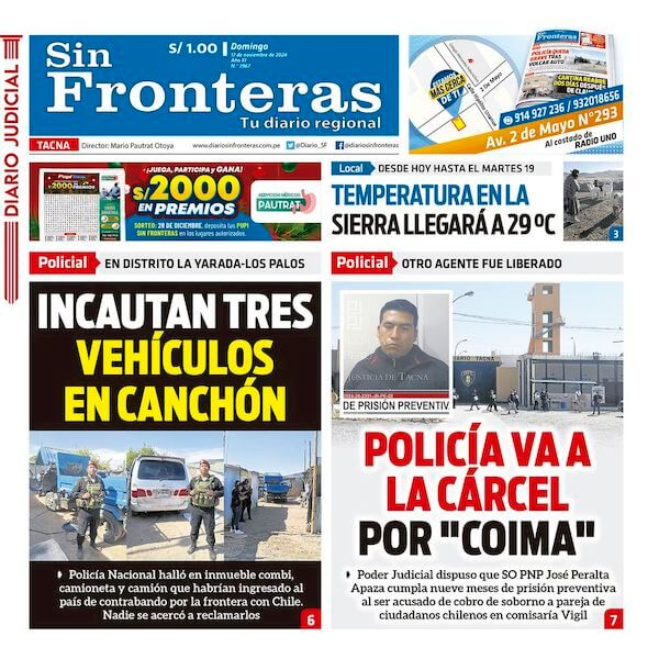 DIARIO SIN FRONTERAS TACNA