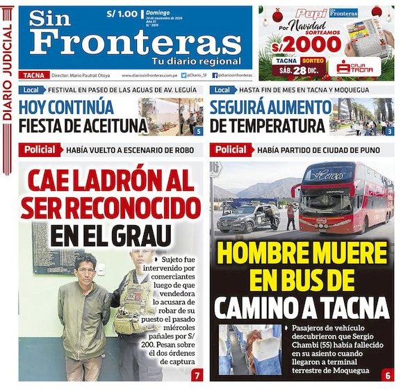 DIARIO SIN FRONTERAS TACNA