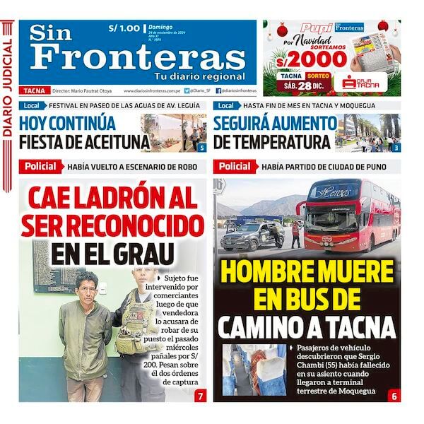 DIARIO SIN FRONTERAS TACNA