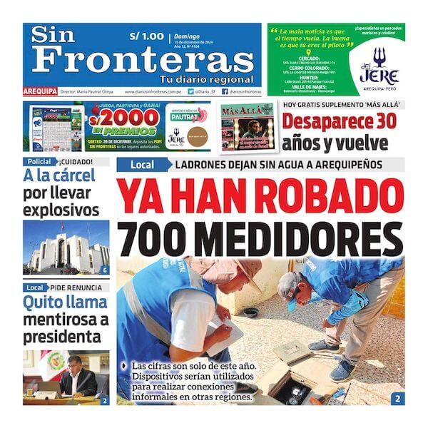 DIARIO SIN FRONTERAS AREQUIPA