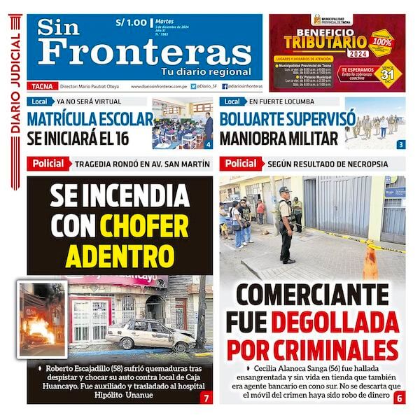 DIARIO SIN FRONTERAS TACNA