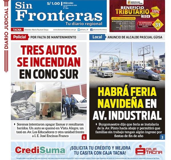 DIARIO SIN FRONTERAS TACNA