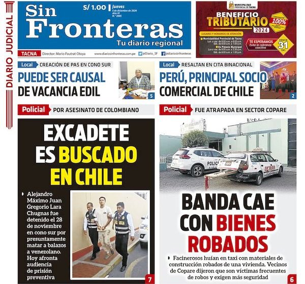 DIARIO SIN FRONTERAS TACNA