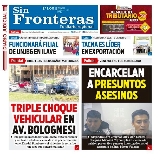 DIARIO SIN FRONTERAS TACNA