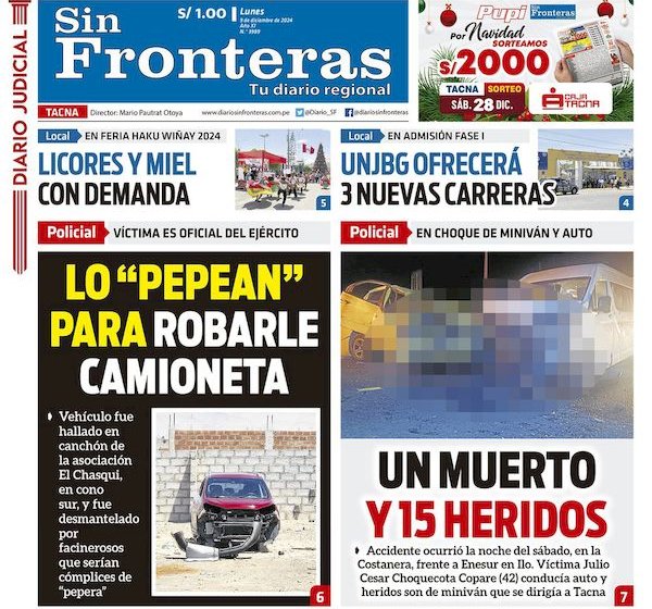 DIARIO SIN FRONTERAS TACNA