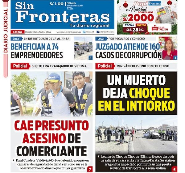 DIARIO SIN FRONTERAS TACNA