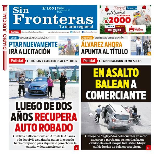 DIARIO SIN FRONTERAS TACNA