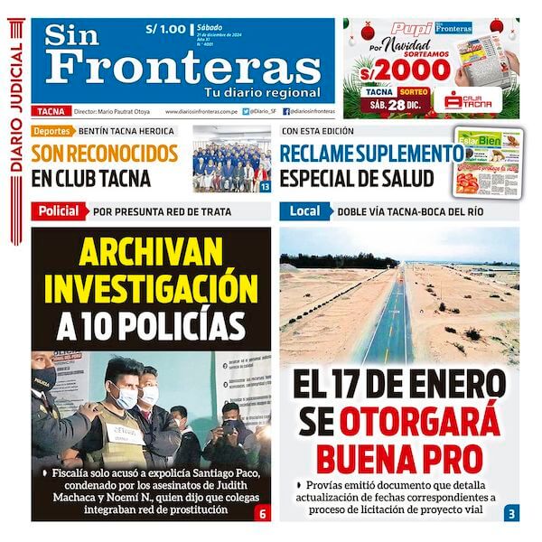 DIARIO SIN FRONTERAS TACNA