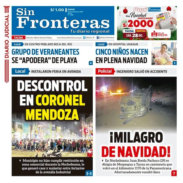 DIARIO SIN FRONTERAS TACNA